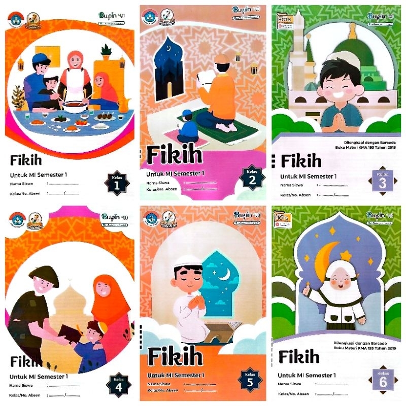 BUKU LKS MI FIKIH KELAS 1 2 3 4 5 6 KURIKULUM MERDEKA SEMESTER 1 GANJIL TA.2024-2025 | BUPIN