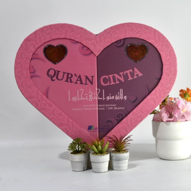 Quran Cinta Jumbo Terdiri dari 2 mushaf (Quran tajwid dan Quran hafalan & hadits)