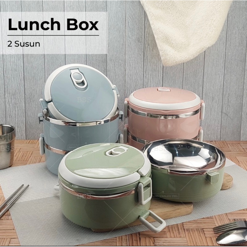 Rantang makanan 2 susun Omicko Lunch Box bekal makan