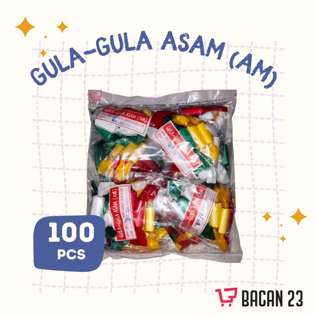 

Gula-Gula Asam AM (100 pcs) Permen Asam