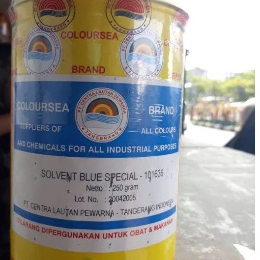 

KODE L44S Pewarna minyak coloursea blue spesial