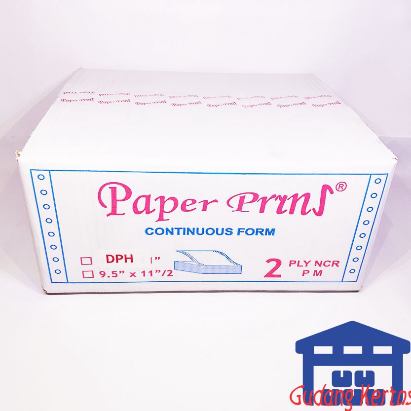 

KODE E34T CONTINUOUS FORM 912 2 X 112 2PLY PAPERPRYNS BAGI 4 WARTEL