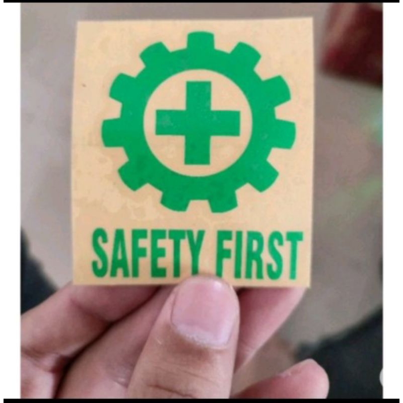 

STICKER CUTTING K3 STICKER SAFETY FIRST UKURAN 6X5