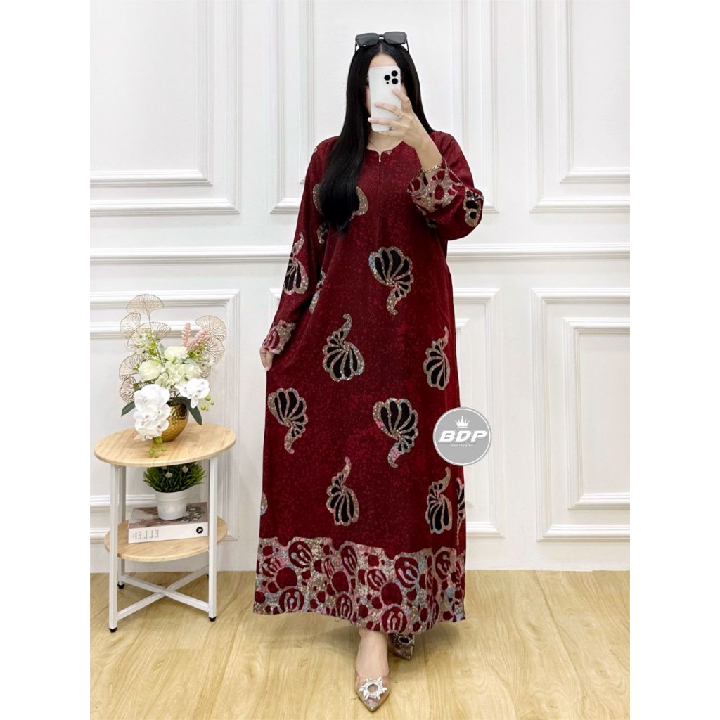 DIANPUTRI DASTER ARAB | GAMIS JEJE | RAYON SUPER GRADE A ORI MODEL RESLETING DEPAN BUSUI & BUMIL LD 110-syakila 5