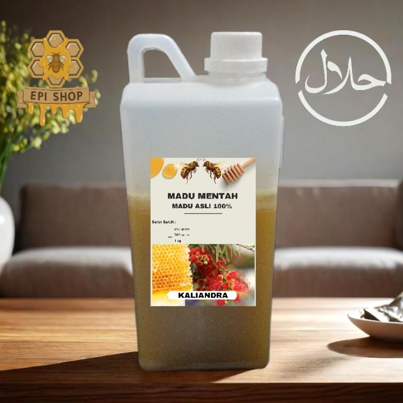 

Madu Asli Murni Kaliandra PURE MADU RAW HONEY 100% 1kg Herbal Premium