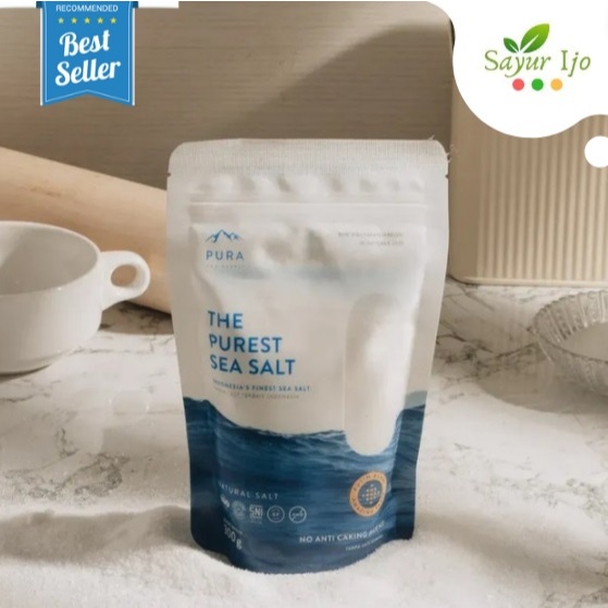 

Pura The Purest Sea FINE SALT 300 Gram / Pouch Garam HALUS Laut Natural Bumbu Rempah Instant No GMO HALAL