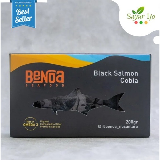 

Benoa Seafood Black Salmon Cobia -/+ 200 Gram / Pack Fresh Frozen Ikan Salmon Hitam Fillet Daging Segar