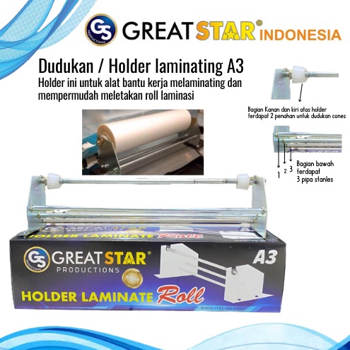 

KODE E93P Dudukan laminatingHOLDER MESIN LAMINATING uk f4A3