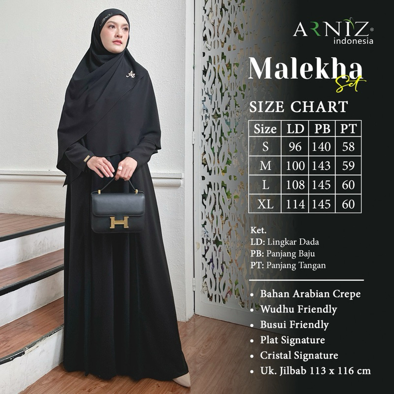 Malekha Set by ARNIZ Collection | Dress & Khimar