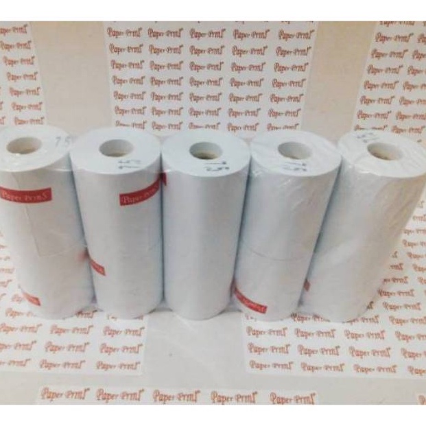 

KODE U43K Kertas struk kasir HVS 1ply 75x65 paper prins