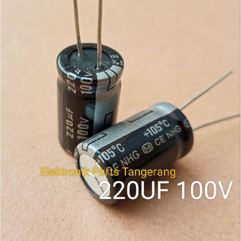 (1 Buah) KAPASITOR ELCO 220UF 100V CAPACITOR ELCO 220UF 100V KAPASITOR 220UF 100V ELCO 100V 220UF CA