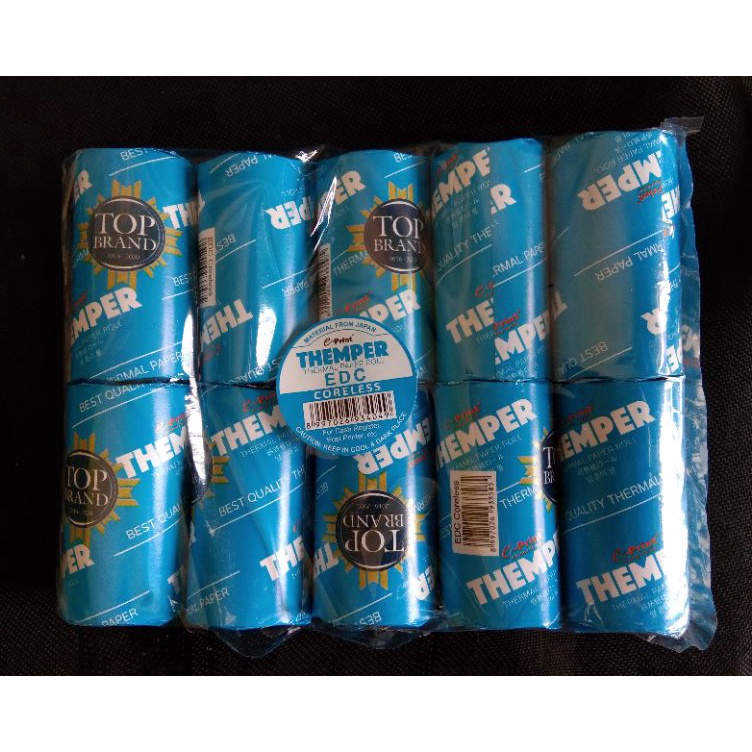 

KODE Y85D 1pcs Kertas Roll Printer Thermal Themper 57 x 3 mm Untuk Printer Kasir
