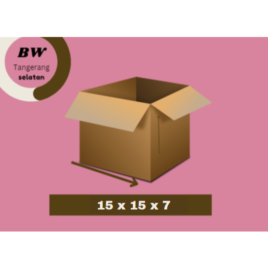 

Kardus Packing 15x15x7 - Karton Box Dus Kotak Packaging Kecil Polos Murah Baru