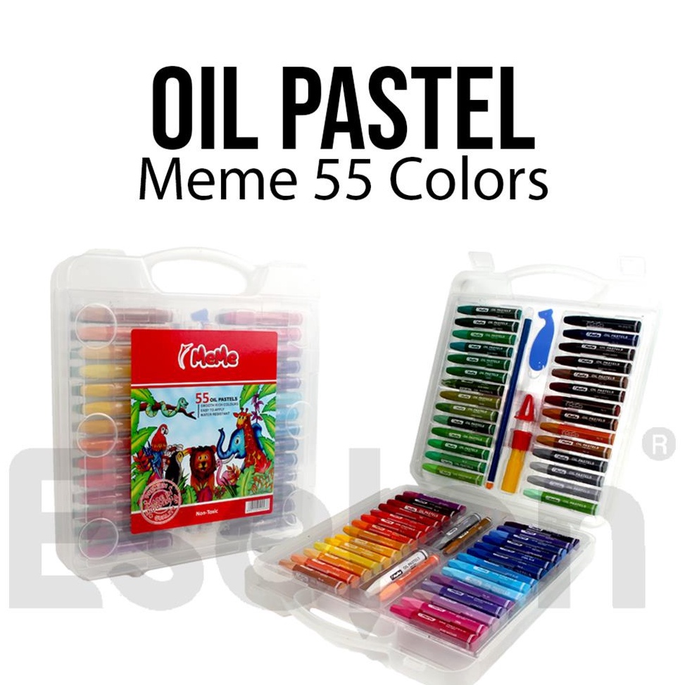 

KODE X15J Crayon MeMe 55warna Oil Pastel MeMe Crayon MeMe