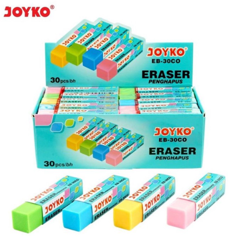 

KODE W93B penghapus joyko tanggung ER3COwarnawarni 1pak3pcs