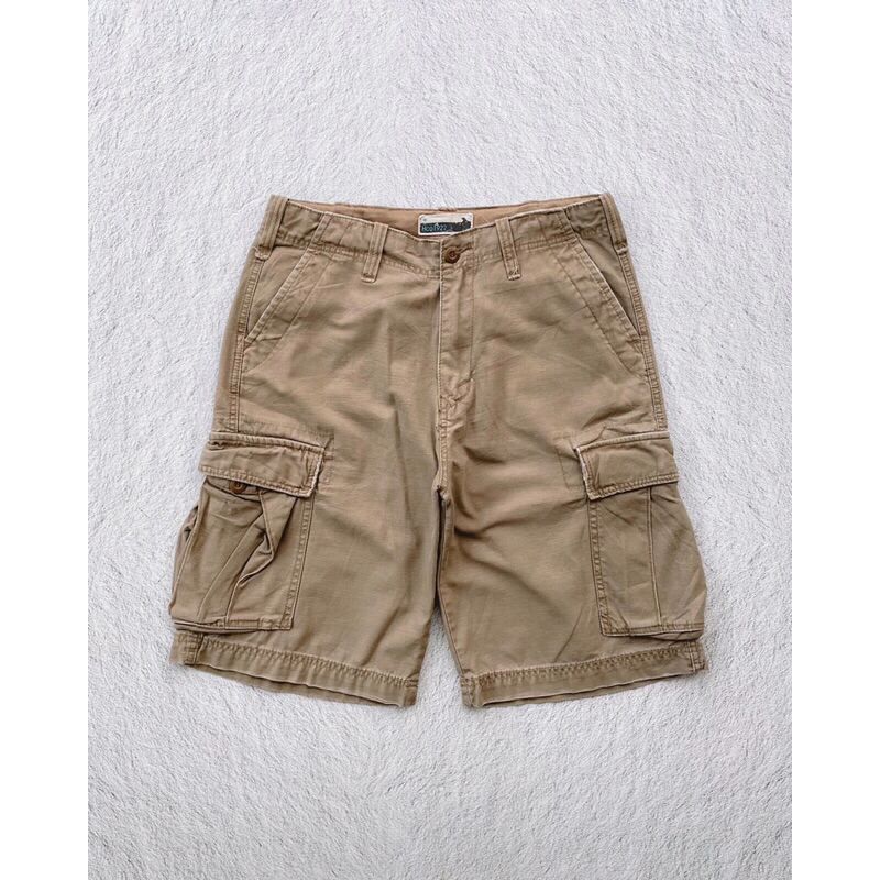 HCO Light Brown Cargo Short Pants | Jorts | Y2K