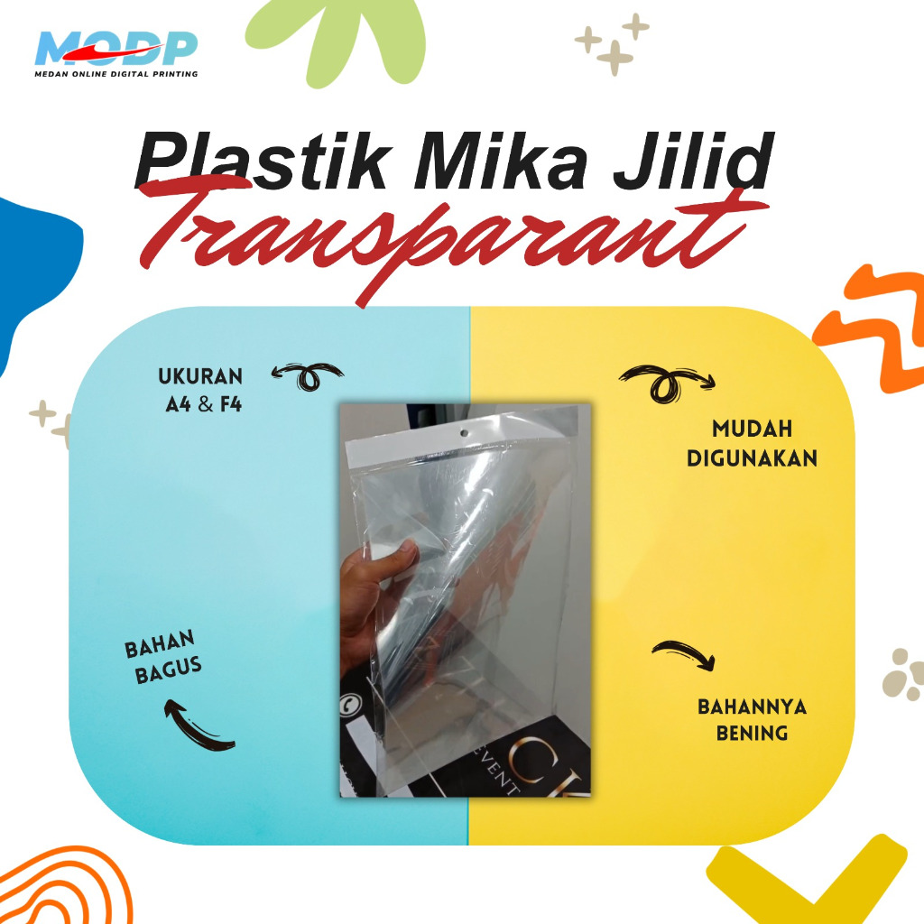 

Plastik Mika Jilid Transparant Ukuran A4 120gram - Medan