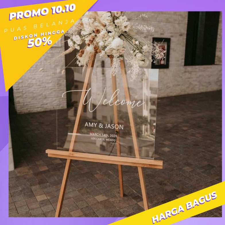 

KODE S78R STANDING KAYU JATI BLANDA 15cm EASEL LUKIS TRIPOD PENYANGGA AKRILIK WOODEN