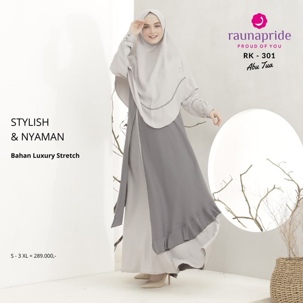 RAUNA GAMIS DEWASA RK 301 ABU TUA