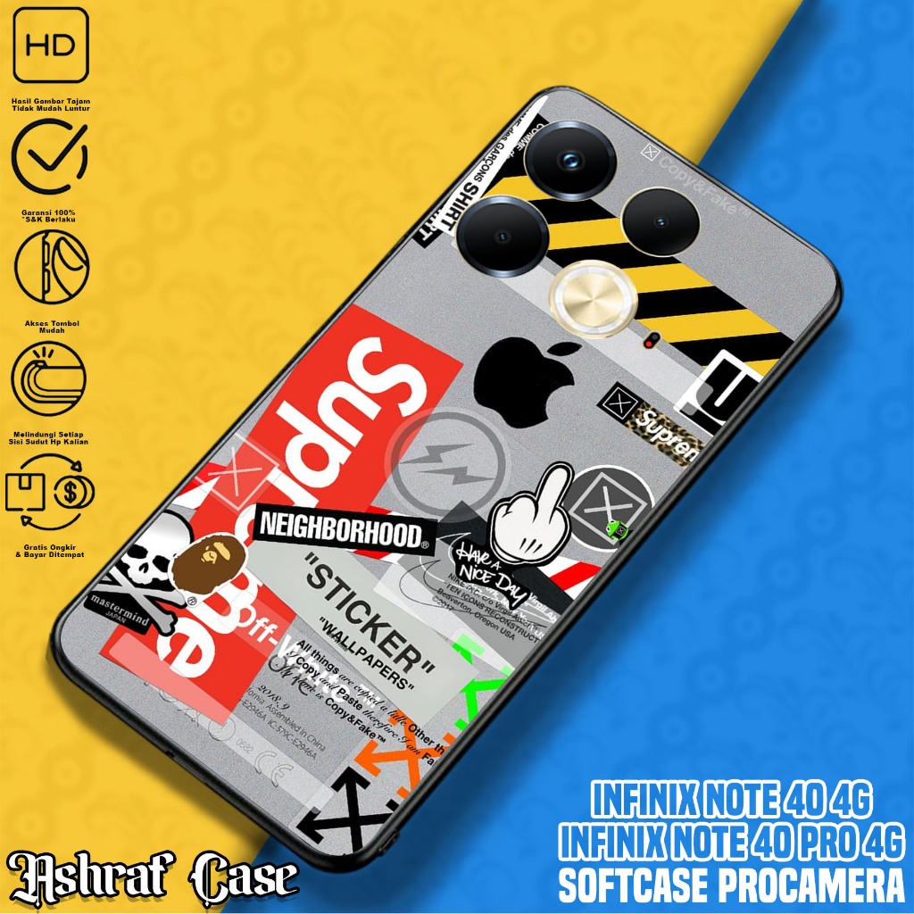 Case Infinix Note 40 - Casing Hp Infinix Note 40 Terbaru Motif BA - Silikon Hp Infinix Note 40 - Sof