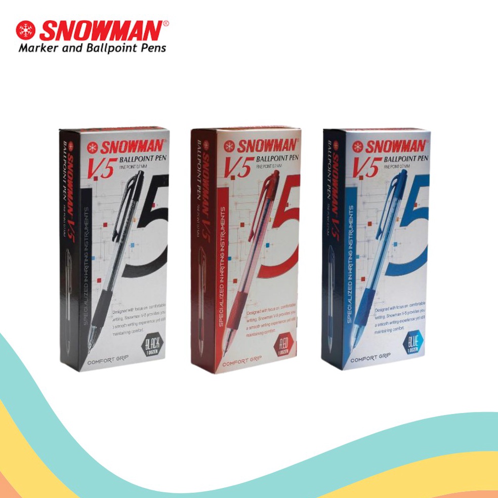 

KODE Q8Y BALLPOINT SNOWMAN V5 12 PCS