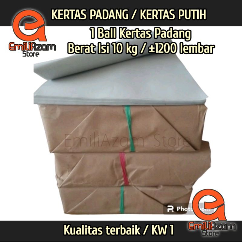 

1 ball 10kg Kertas Padang / kertas Putih / kertas lapisan nasi padang