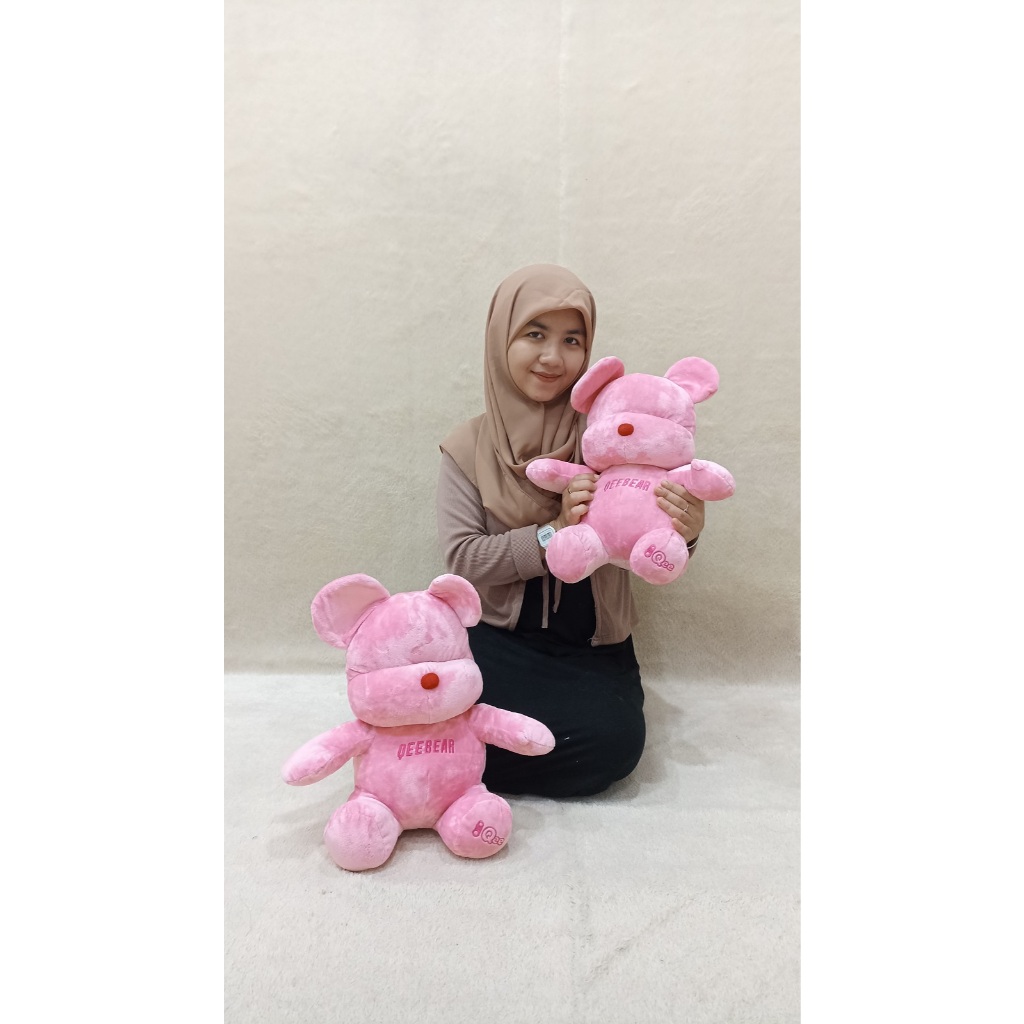 Boneka QeeBear Pink - Boneka Bear Pink