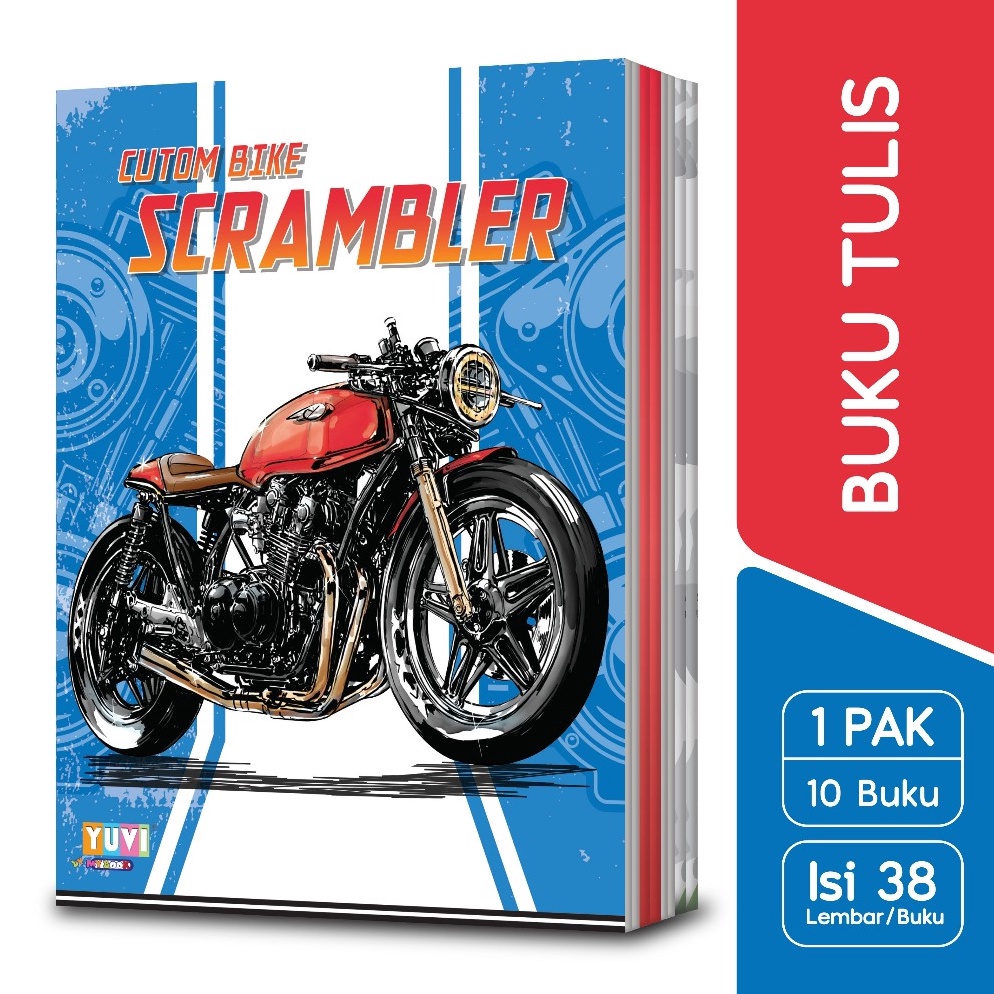 

KODE B62V My Book Yuvi Buku Tulis Classic Motor 2 Scrambler 38 Lembar 1 Buku