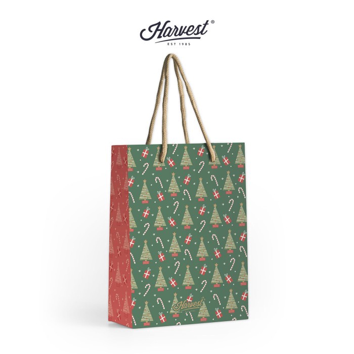 

BISA COD Paper Bag Natal Christmas Harvest Xmas Winter L Green Tree
