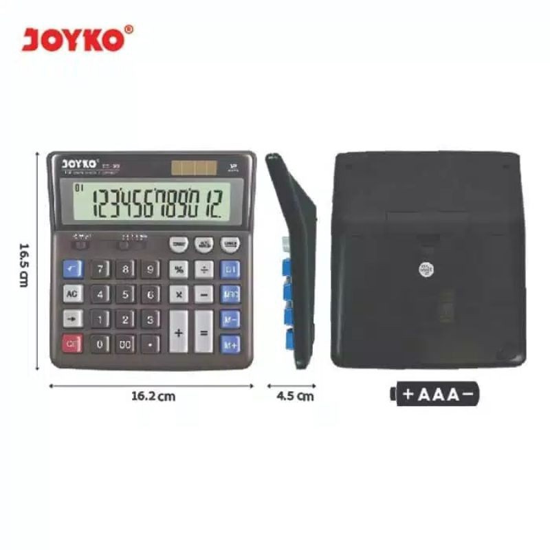 

GOGO ORDER Kalkulator CC3 Joyko 12 Digits Electronic Calculator Big Display