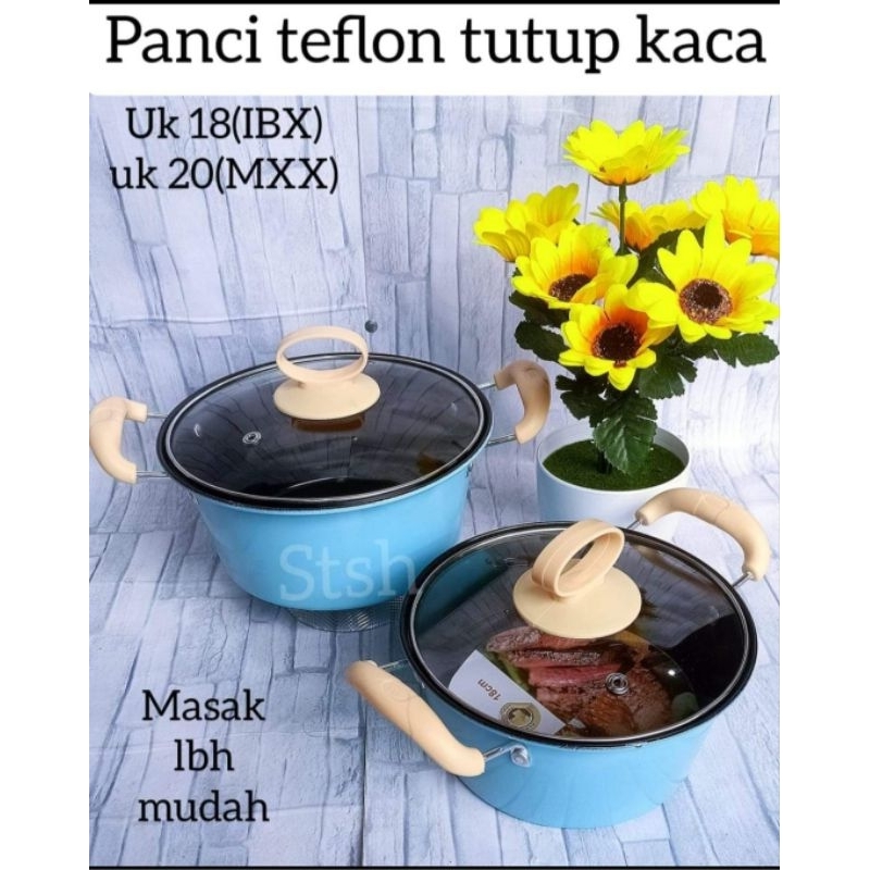 PANCI TEFLON TUTUP KACA/PCS