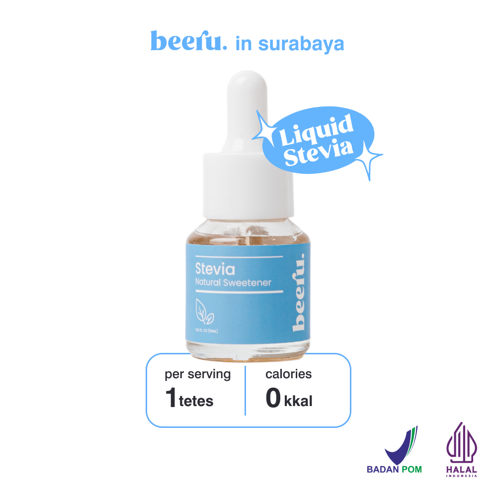 

Beeru Stevia Natural Sweetener 15mL Pemanis Rendah Gula Untuk Diabetes
