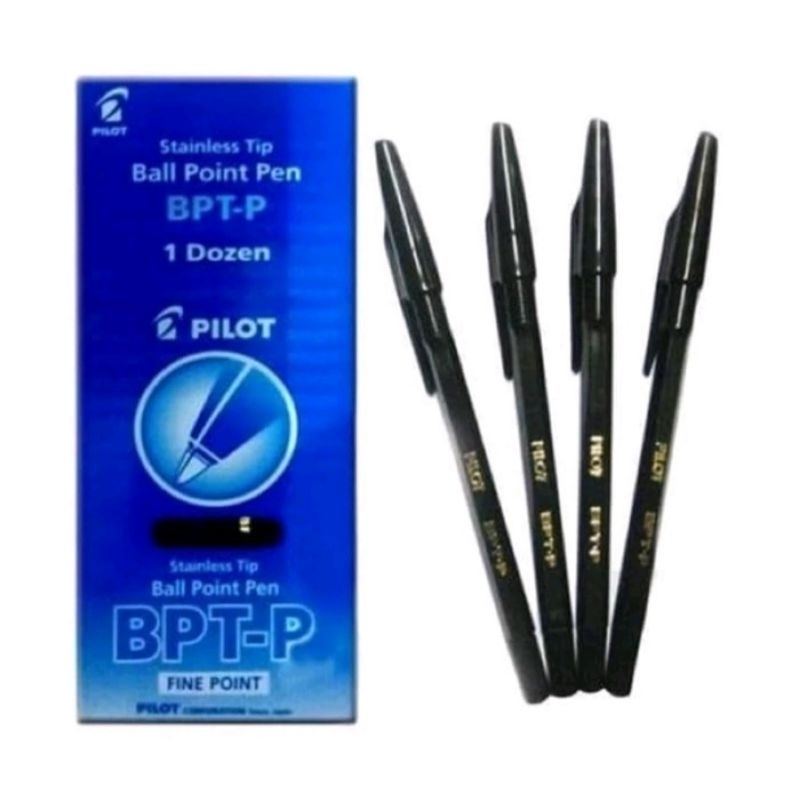 

PULPEN PENA PILOT STAINLESS TIP BALL POINT PEN BPT-P ( 1 PAK 12 PCS) TERMURAH