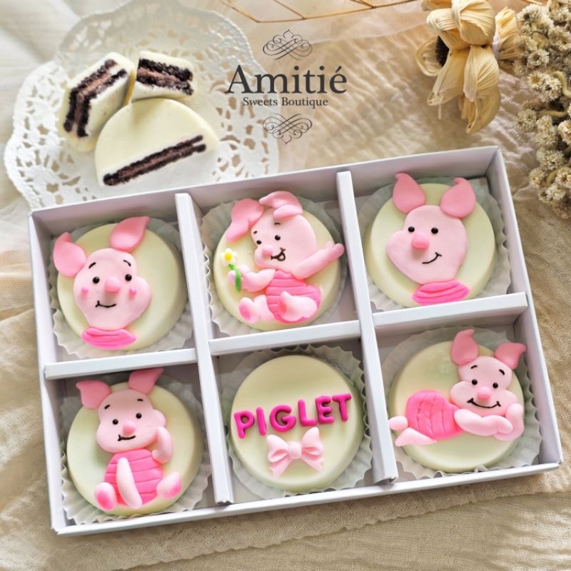 

Coklat Oreo Piglet Name - 1 Box isi 6 / Coklat Karakter / Birthday Gift / Hadiah Ulang Tahun