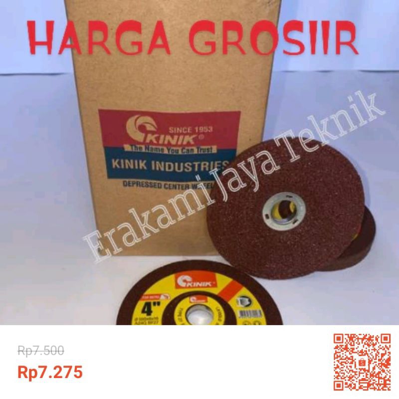 Mata batu gerinda poles kinik 4 inch batu gerinda poles/ asah kinik