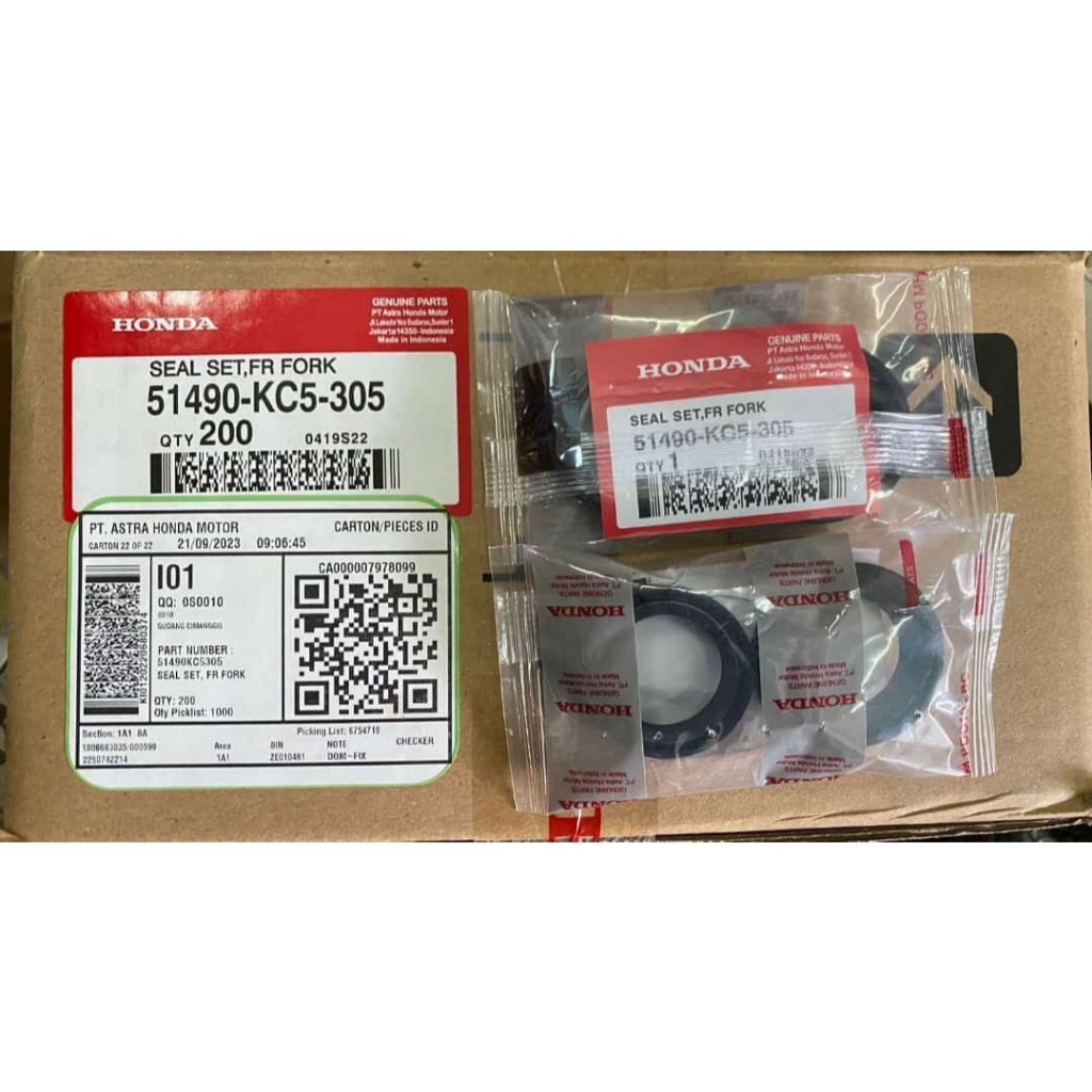 Seal Shock Depan sil sok Pcx 150 megapro verza cb150 tiger original