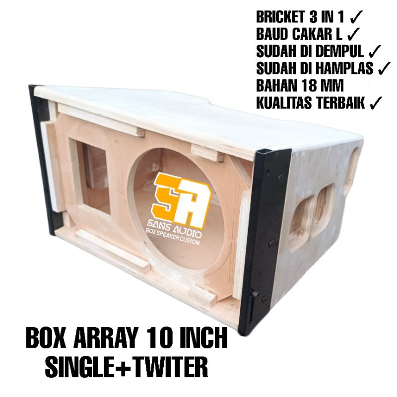 Box array 10 inch single plus twiter mentahan