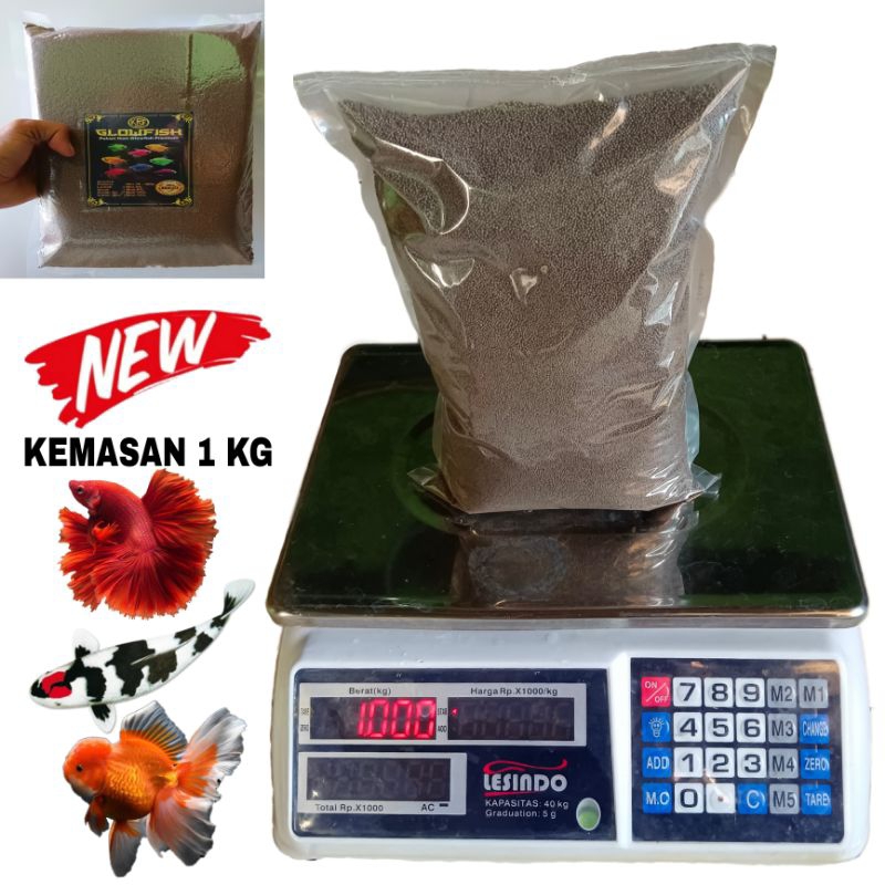 1 KG PAKAN PELET IKAN HIAS KECIL ,CUPANG,GUPPY IKAN AQUARIUM PREMIUM