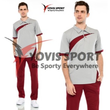 Setelan Wangky Lengan Pendek Yovis Sport/Pakaian Olahraga Pria