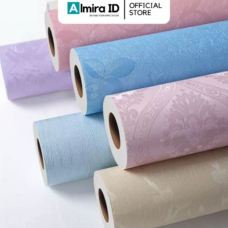 KODE K93N Wallpaper Stiker Dinding Textured Embossed Timbul 3D Sticker Walpaper COD High Quality Emb