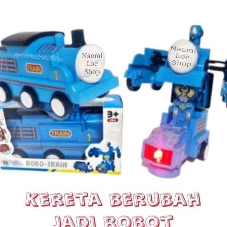 Bonus MAINAN MOBIL ROBOT TRAIN KERETA ROBOT mainan kereta mainan robot baterai