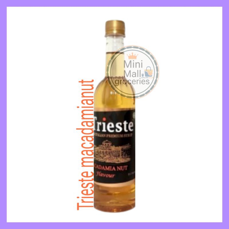 

syrup trieste macadamia nut 650 ml / sirup trieste 650 ml