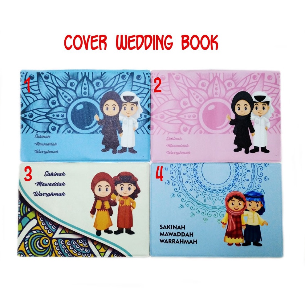 UNIK Cover Wedding Book Sampul Buku Nikah Document Organizer Souvenir Suvenir Pernikahan