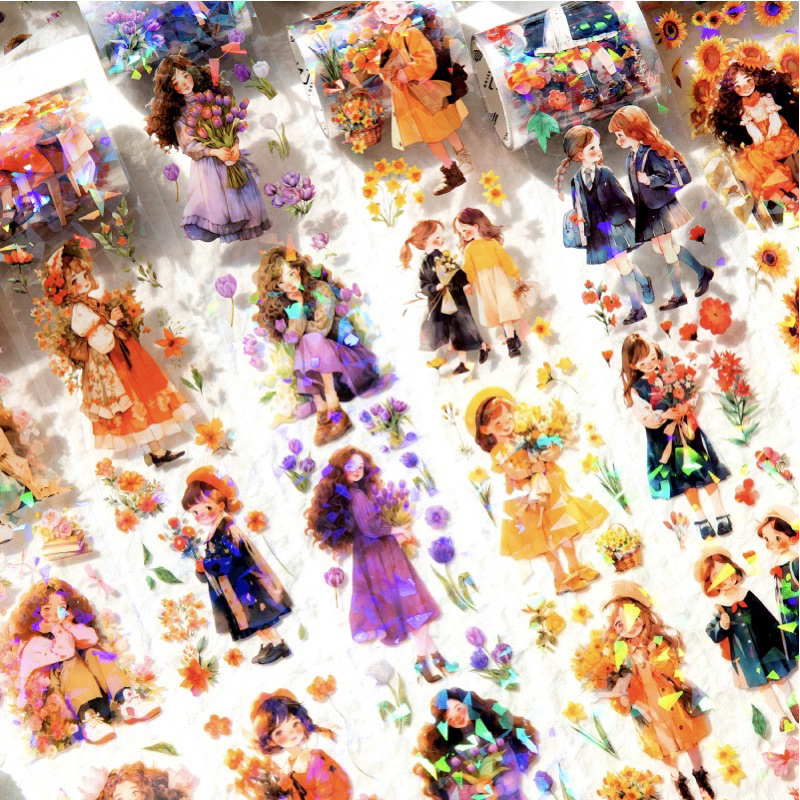 AJS Sticker gulung PET aesthetic/ sticker aesthetic/ sticker DIY ST83