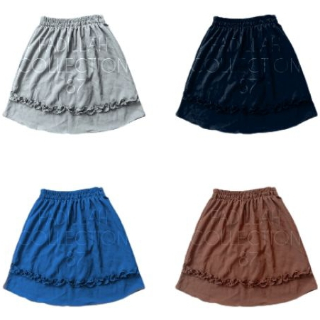 ROK ANAK USIA 1 SAMPAI 8 TAHUN/ ROK PENDEK SERUTAN BAWAH/ ROK SERUT/ ROK ANAK