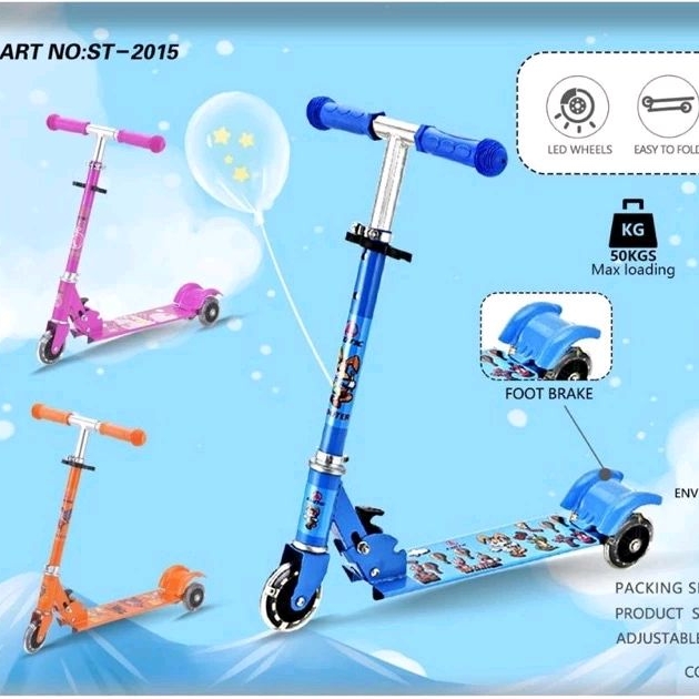 Skuter Anak Exotic ST 2009/ ST 2020 /ST 2015 Otoped Anak Scooter Anak