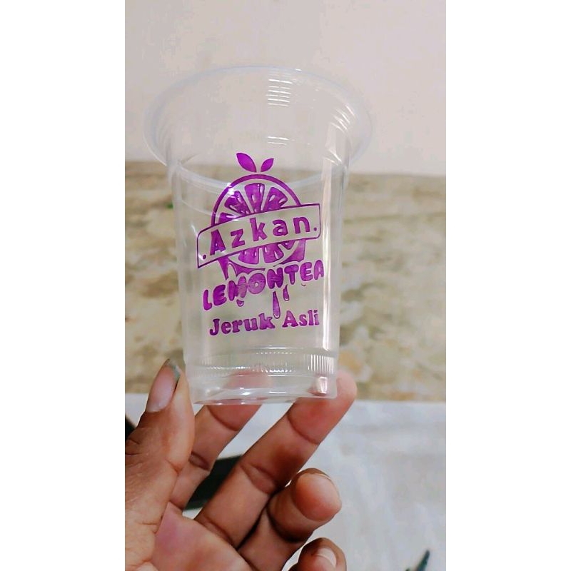 

RB stempel Gelas Cup / Plastik / Custom-Free Tinta
