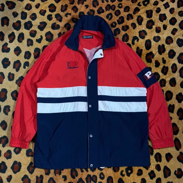 Vintage Jacket Winbreaker Colorblock Playboy Classics