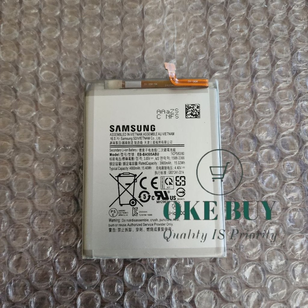 Baterai Batrei Batre Samsung Galaxy A50 A505 A505F SM-A505F Original Batrai Battery Tanam