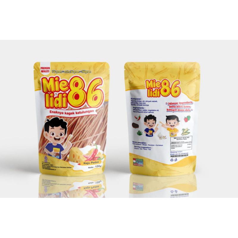 

Mie Lidi 86 Premium High Quality isi 150 gram rasa Keju pedas